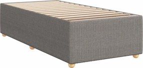 vidaXL Κρεβάτι box spring με στρώμα Taupe 90 x 190 cm Ύφασμα