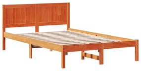 vidaXL Κρεβάτι Καφέ Κερί Καφέ κερί Μασίφ ξύλο 120 x 200 cm Ανθεκτικό
