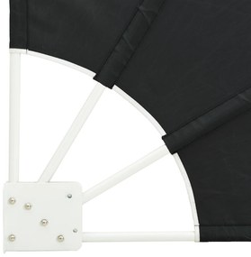 vidaXL Αδιάφανο σκίαστρο μπαλκονιού Ανθρακί 160 x 160 cm ύφασμα