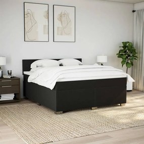 ΚΡΕΒΑΤΙ BOXSPRING ΜΕ ΣΤΡΩΜΑ ΜΑΥΡΟ 180X200 ΕΚ. ΥΦΑΣΜΑΤΙΝΟ 3288262