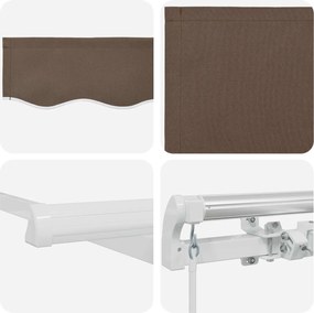 vidaXL Σκηνίτσα Αναδιπλούμενη Taupe 3,5 x 2 m ύφασμα