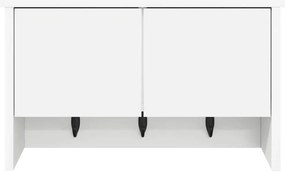vidaXL Τοίχου Κρεμάστρα Λευκό 50 x 20 x 30 εκ. Επεξεργασμένο ξύλο