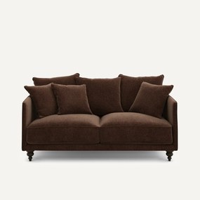 Καναπές compact από βελούδινη chenille, Lazare