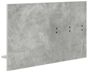 vidaXL Τοίχου Κρεμάστρα με ράφι Σκυρόδεμα Γκρι 90 x 10 x 50 εκ.