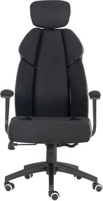 BF8300 Πολυθρόνα Γραφείου Διευθυντή, Microfiber Μαύρο PU Μαύρο   1τμχ