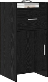 vidaXL Πλαϊνό γραφείο Μαύρη Δρυς 40 x 36 x 80 εκ Επεξεργασμένο Ξύλο