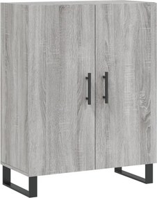 vidaXL Ντουλάπι Γκρι Sonoma 69,5 x 34 x 180 εκ. Επεξεργασμένο Ξύλο