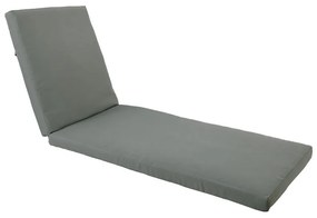 WOODWELL Ε225,Μ22VERANO Μαξιλάρι Ξαπλώστρας (A) Ύφασμα Γκρι, Βάτα, με Φερμουάρ - Velcro 208(76+132)x69/8cm Ε225,Μ22
