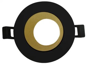 Φωτιστικό Σποτ Αλουμινίου Μαύρο-Χρυσό GU10 GLGU1BG ACA GLGU1BG Μαύρο-Χρυσό