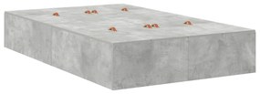 vidaXL Κρεβάτι Αποθήκευσης Σκυρόδεμα Γκρι 120x190 εκ