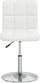 vidaXL Καρέκλα Τραπεζαρίας Λευκή από Συνθετικό Δέρμα