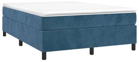 ΠΛΑΙΣΙΟ ΚΡΕΒΑΤΙΟΥ BOXSPRING ΣΚΟΥΡΟ ΜΠΛΕ 140X190 ΕΚ. ΒΕΛΟΥΔΙΝΟ 3121118