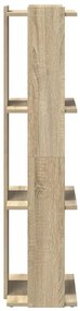 Βιβλιοθήκη 3 Επιπέδων Sonoma Δρυς 60x30x120 εκ. Επεξεργ. Ξύλο - Καφέ