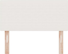 vidaXL LED κεφαλάρι με κεφαλάρι Κρεμ 100 cm Υφασμάτινο Κορντουρά