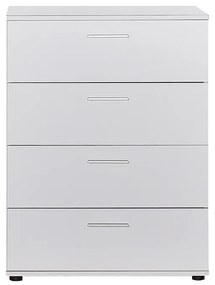 Συρταριέρα Trendline Megapap σε χρώμα λευκό 73x44x96εκ. - Μελαμίνη - GP009-0072