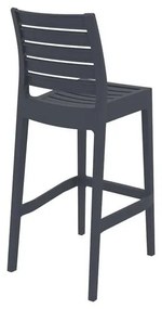 ARES ΣΚΑΜΠΟ ΜΠΑΡ75εκ. DARK GREY ΠΟΛ/ΝΙΟΥ