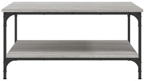 vidaXL Τραπεζάκι Σαλονιού Γκρι Sonoma 80x80x40 εκ. Επεξεργασμένο Ξύλο