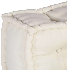Modular Pouffe Cream 70x70x54 ύφασμα - Κρεμ