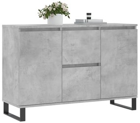 vidaXL Μπουφές Γκρι Σκυροδέματος 104x35x70 εκ. από Επεξεργασμένο Ξύλο