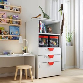 SMASTAD/PLATSA βιβλιοθήκη με 3 συρτάρια 493.878.06