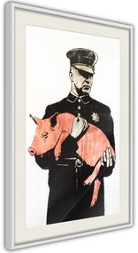 Αφίσα - Pig - 40x60 - Χρυσό - Με πασπαρτού