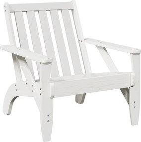 vidaXL Καρέκλα κήπου Adirondack Λευκό 75x77x77 cm Στερεό ξύλο πεύκο