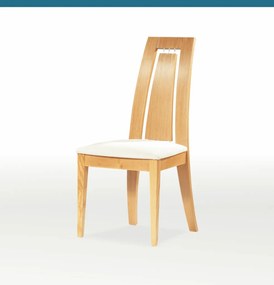Ξύλινη καρέκλα Martini καφέ-άσπρο 101,5x46x44x43cm, FAN1234