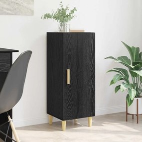 vidaXL Πλαϊνό γραφείο Μαύρη δρυς 34,5 x 34 x 90 εκ. Επεξεργασμένο ξύλο