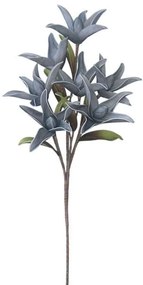 Τεχνητό Λουλούδι Κρίνος 00-00-6125-4 40x95cm Blue Marhome Foam