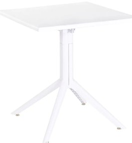 Τραπεζαρία Home ESPRIT Λευκό Μέταλλο πολυπροπυλένιο 70 x 70 x 75 cm