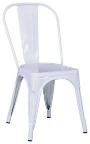 RELIX Καρέκλα, Μέταλλο Βαφή Άσπρο  44x49x84cm [-Άσπρο-] [-Μέταλλο-] Ε5191,MW