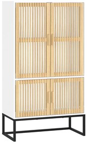 vidaXL Ντουλάπι Λευκό 70 x 35 x 125 εκ. από Επεξεργασμένο Ξύλο