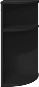 vidaXL End Table Μαύρο 29,6 x 29,6 x 60 εκ Επεξεργασμένο ξύλο