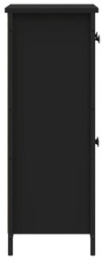 vidaXL Ντουλάπι Μαύρο 70 x 30 x 80 εκ. από Επεξεργασμένο Ξύλο