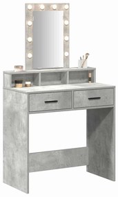 vidaXL Τραπέζι περιποίησης Γκρι 79 x 41 x 140 εκ. Επεξεργασμένο ξύλο