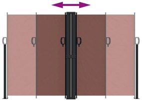 vidaXL Σκίαστρο Πλαϊνό Συρόμενο Καφέ 160 x 1000 εκ.