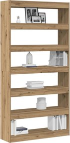 vidaXL Βιβλιοθήκη 6 επίπεδα 100 x 30 x 198 εκ. Επεξεργασμένο Ξύλο