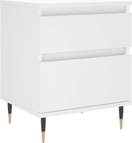 vidaXL Κομοδίνο Λευκό 40 x 35 x 50 εκ. από Επεξεργασμένο Ξύλο
