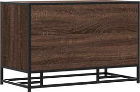 vidaXL Πάγκος παπουτσιών καφέ δρυς 80x40x53,5 cm