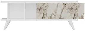 Έπιπλο Τηλεόρασης Liberty 327ODS1125 120x30x45cm Marble Effect White