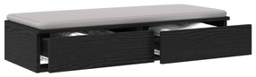 vidaXL Κουτιά Κρεβατιών Μαύρα 100x36,5x16,5 εκ. από MDF