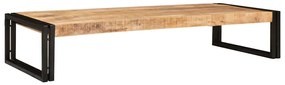 vidaXL Ράφι μπάνιου 120 x 50 x 23 εκ. Στερεό ξύλο μάγκο, σίδηρος