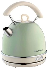 Ηλεκτρικός βραστήρας/ Τσαγιέρα Ariete VINTAGE 2877/04, 2000W, 1.7 l, ατσάλινο σώμα, ψυχρή επιφάνεια, βάση 360, Πράσινο