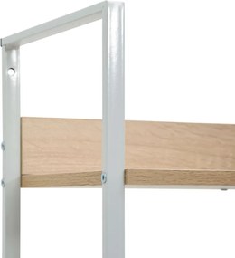 vidaXL Ραφιέρα 4 Επιπέδων Δρυς 60x27,6x124,5 εκ. Επεξεργασμένο Ξύλο