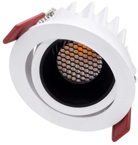 Φωτιστικό Οροφής - Σποτ Χωνευτό Leo-R 60283 10W Led Φ8,5x6,6cm White-Black GloboStar