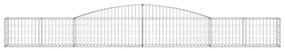 vidaXL Συρματοκιβώτια Τοξωτά 2 τεμ. 400x30x40/60 εκ. Γαλβαν. Ατσάλι