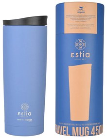Ποτήρι Θερμός 450ml Estia Save The Aegean Travel Mug Denim Blue 01-20323