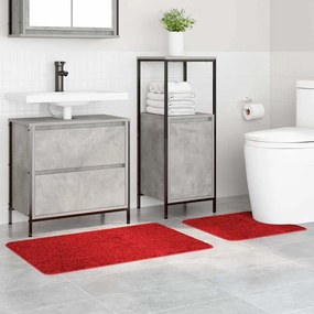 vidaXL Πατάκι μπάνιου 2 pcs Κόκκινο 50 x 50 cm Πολυπροπυλένιο