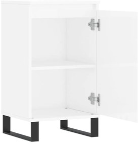 vidaXL Ντουλάπια 2 τεμ. Γυαλιστ. Λευκό 40x35x70 εκ. από Επεξεργ. Ξύλο