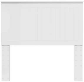 vidaXL Κεφαλάρι με κεφαλάρι Λαμπερό Λευκό 100 cm Επεξεργασμένο ξύλο